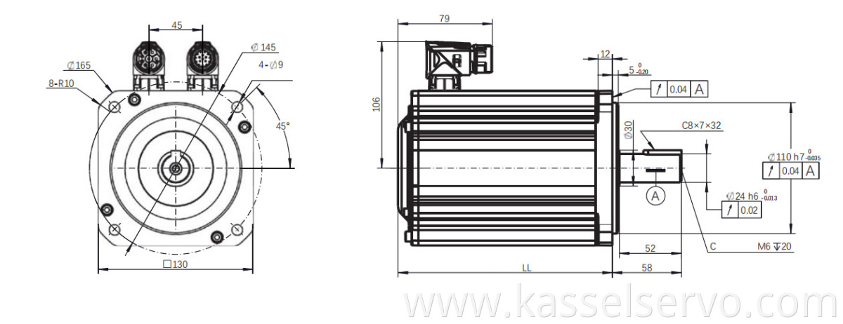 Z8M 400V 2.0KW 130mm